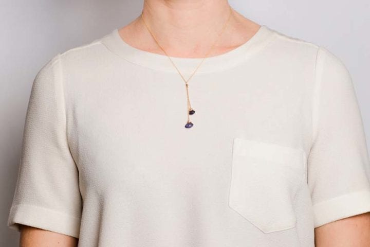 iolite fixed lariart deli necklace on omdel