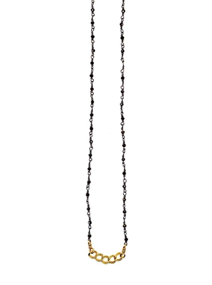 Delicate rosary and curb layering necklace