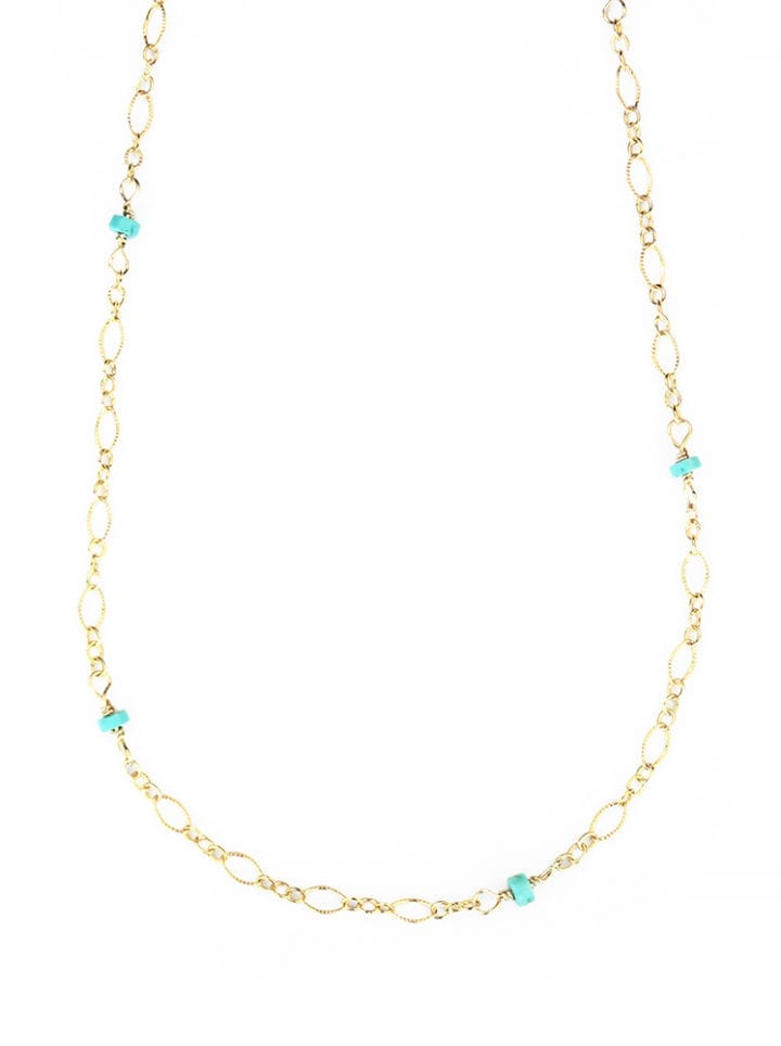 Turquoise Filigree Layering Necklace