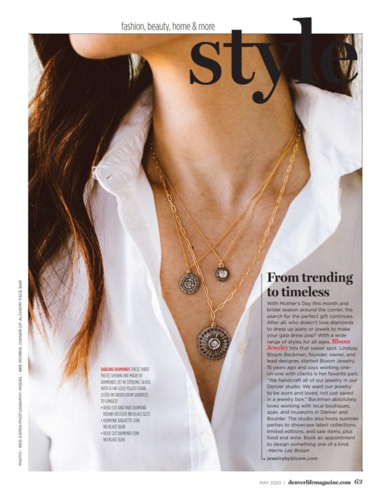 Denver Life Magazine Bloom Jewelry Feature From Trending to Timeless
