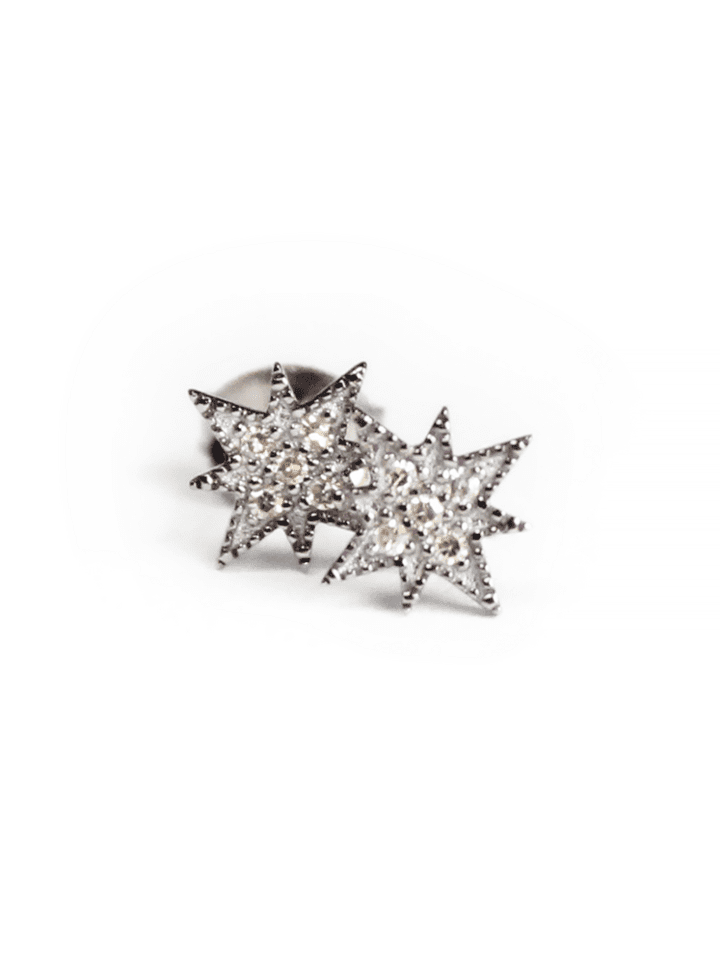 Starburst Pave Diamond Studs Bloom Jewelry Denver Colorado