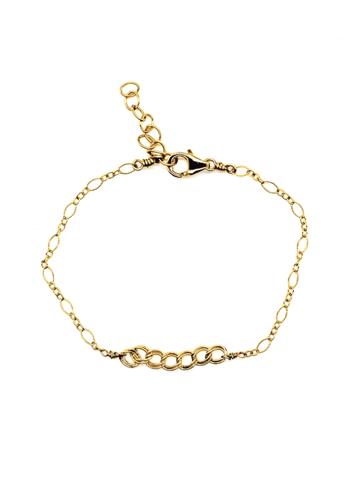Curb Filigree Gold Anklet - Bloom Jewelry Handcrafted Jewelry
